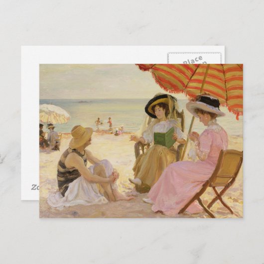 The Beach, 1929 Briefkaart (Voorkant / Achterkant)