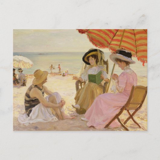 The Beach, 1929 Briefkaart (Voorkant)