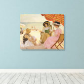 The Beach, 1929 Canvas Afdruk (Insitu (Houten vloer))