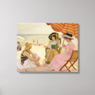 The Beach, 1929 Canvas Afdruk