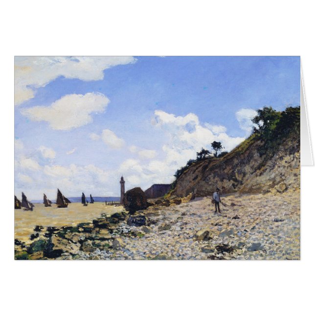 The Beach at Honfleur, 1865 Claude Monet (Voorkant Horizontaal)