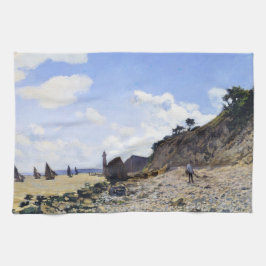 The Beach at Honfleur, 1865 Claude Monet Theedoek