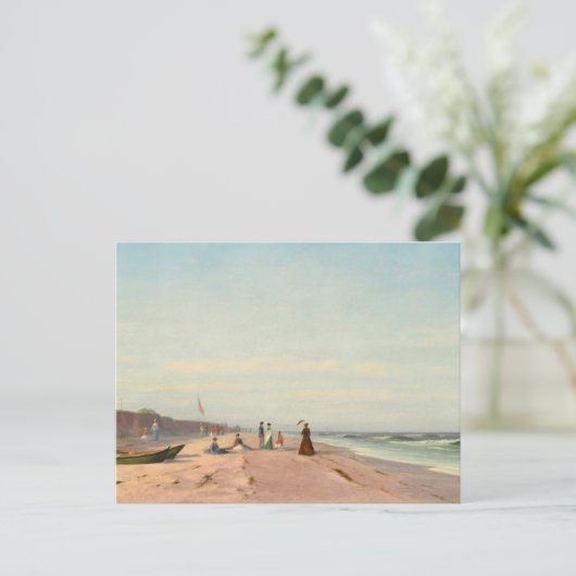 The Beach at Long Branch, New Jersey Briefkaart (Staand voorkant)