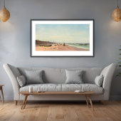 The Beach at Long Branch, New Jersey Poster