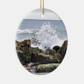 The Beach at Montauk, NY Keramisch Ornament (Rechts)