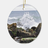 The Beach at Montauk, NY Keramisch Ornament (Links)
