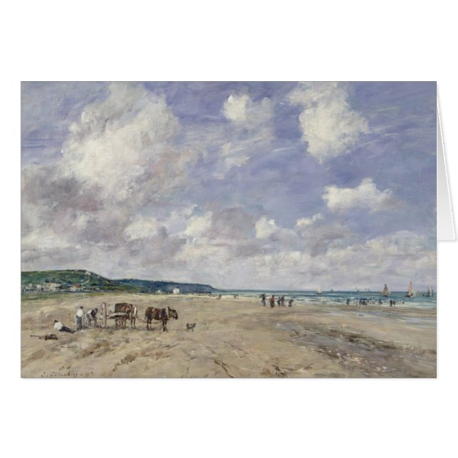 The Beach at Tourgeville, 1893 (Voorkant Horizontaal)
