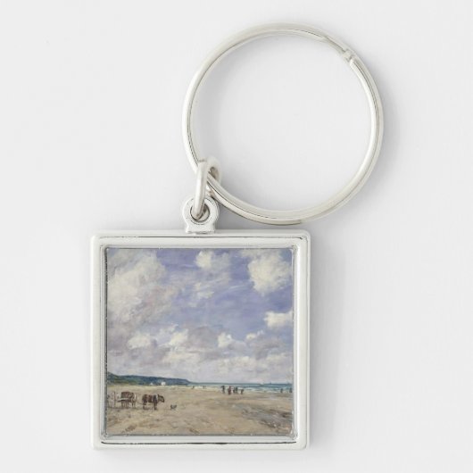The Beach at Tourgeville, 1893 Sleutelhanger (Voorkant)