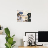 The Beach at Trouville, 1870 Claude Monet Poster (Thuiskantoor)