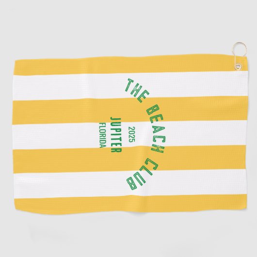 The Beach Club - Jupiter Florida - Custom Design Golfhanddoek (Horizontaal)