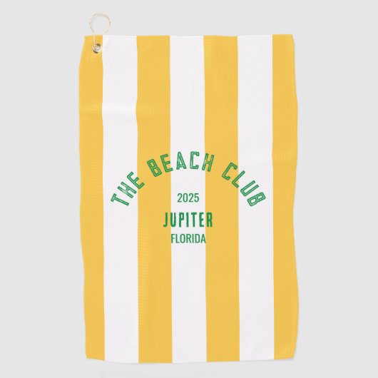 The Beach Club - Jupiter Florida - Custom Design Golfhanddoek (Voorkant)