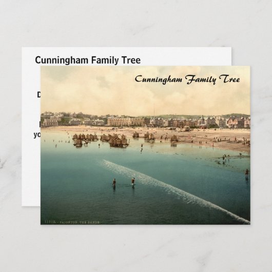 The Beach II, Paignton, Devon, Engeland Briefkaart (Voorkant / Achterkant)