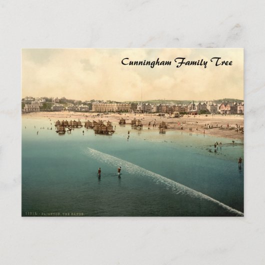 The Beach II, Paignton, Devon, Engeland Briefkaart (Voorkant)