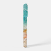 The Beach Inspired Marble with Gold Veining iPhone Hoesje (Rechterkant)