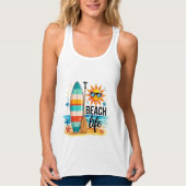 The Beach Life Tanktop (Voorkant)