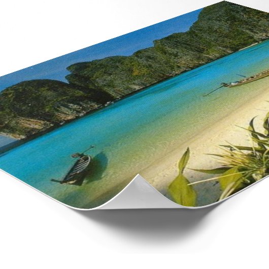 "The Beach" Thailand Poster (Hoek)