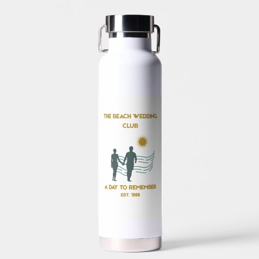 The Beach Wedding Club Luxe Waterfles (Voorkant)