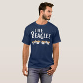 The Beagles Funny Beagle Owner Gift Dog Music T-shirt (Voorkant volledig)