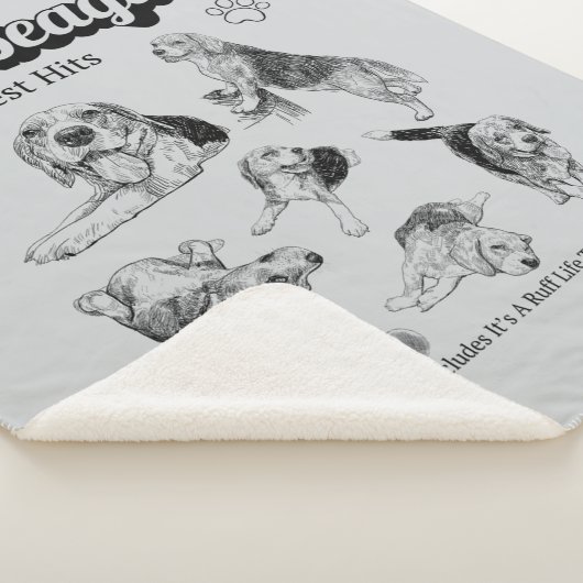 The Beagles grootste hits album cov Sherpa Blanket Sherpa Deken (3/4)