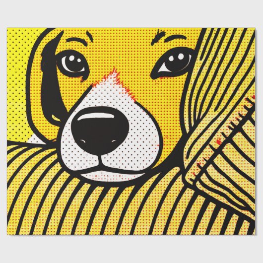 The beagle's head rested on the armrest. cadeaupapier (Vlak)