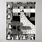 The Beale Isoud at Joyous Gard, Aubrey Beardsley Poster (Voorkant)