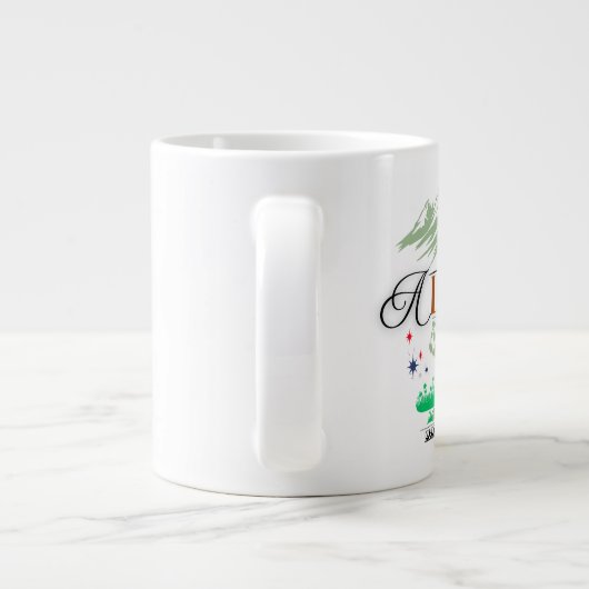 The Bear of Alaska – Adventure Coffee Mug Grote Koffiekop (Achterkant)