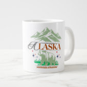 The Bear of Alaska – Adventure Coffee Mug Grote Koffiekop (Voorkant rechts)