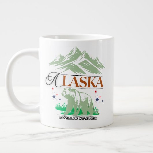 The Bear of Alaska – Adventure Coffee Mug Grote Koffiekop (Links)