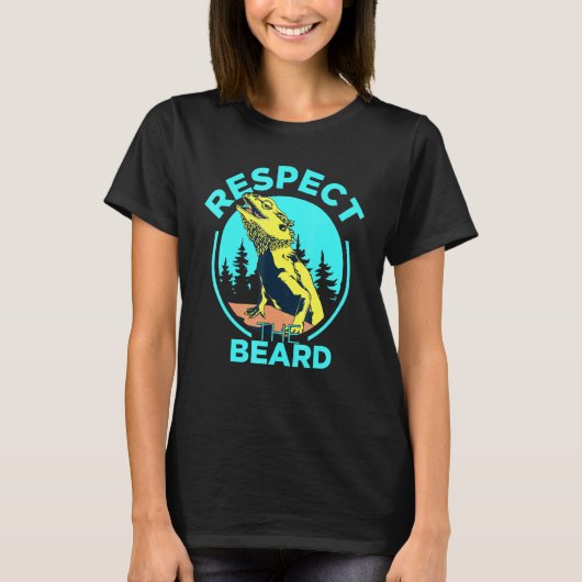 The Beard Bearded Dragon Pogona Lizard Bea T-shirt (Voorkant)