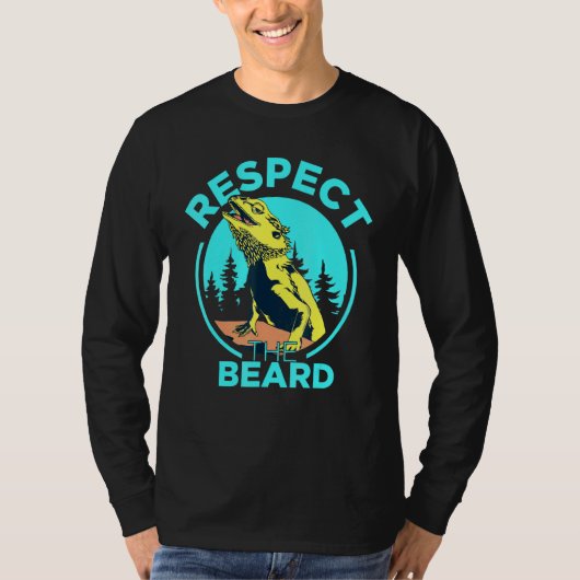 The Beard Bearded Dragon Pogona Lizard Bea T-shirt (Voorkant)