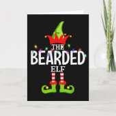 The Bearded Elf Christmas Matching Pajamas Kaart (Voorkant)