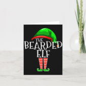 The Bearded Elf Family Matching Group Christmas Be Kaart (Voorkant)