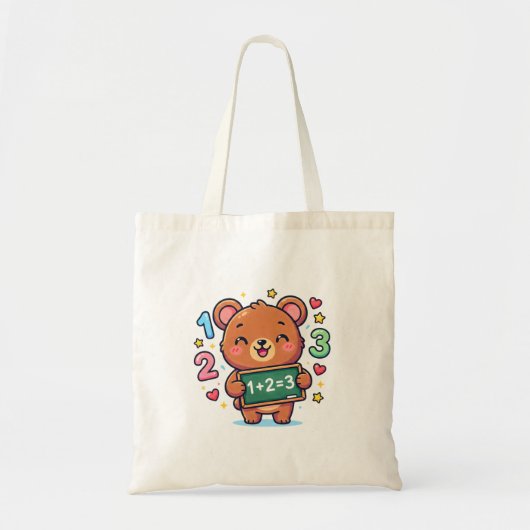The Beary Smart Tote Bag (Voorkant)
