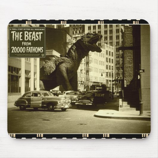 The Beast: From 20.000 Fathoms Mousepad Muismat (Voorkant)
