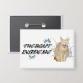 The Beast Inside Me Button (Voorkant / Achterkant)