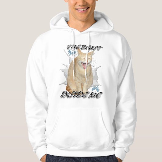 The Beast Inside Me funny meme cat sweatshirt (Voorkant)