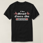 The Beat Goes On Heart Transplant Recipient Tee T- T-shirt (Design voorkant)