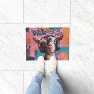 The Beat Kid - Cool geit DJ met koptelefoon Deurmat