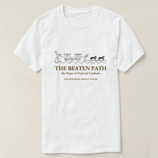 The Beaten Path Restaurant, Lemont, IL T-shirt (Design voorkant)