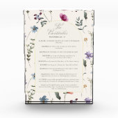 The Beatitudes Matthew 5:3–12 Floral Scripture Fotoblokken (Voorkant)