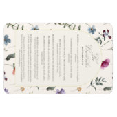 The Beatitudes Matthew 5:3–12 Floral Scripture Magneet (Horizontaal)