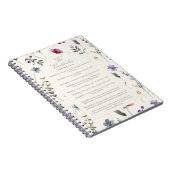 The Beatitudes Matthew 5:3–12 Floral Scripture Notitieboek (Rechterzijde)