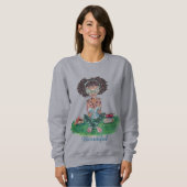 The Beautiful Collection Sweatshirt: Boekenwurm Trui (Voorkant volledig)