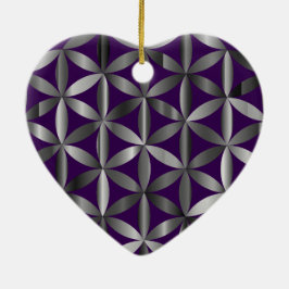 The Beautiful Flower of Life Valentines Day Tree  Keramisch Ornament