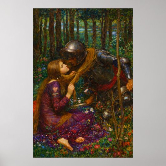 The Beautiful Lady Without Pity by Waterhouse Poster (Voorkant)