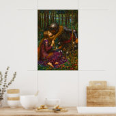 The Beautiful Lady Without Pity van Waterhouse Poster (Keuken)