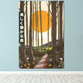 The Beautiful quiet forest Canvas Afdruk (Insitu (Houten vloer))