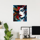 The Beauty from the Wall Poster (Thuiskantoor)