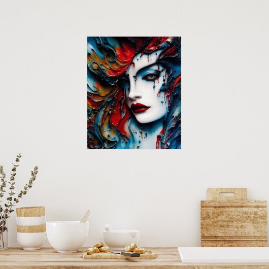 The Beauty from the Wall Poster (Keuken)