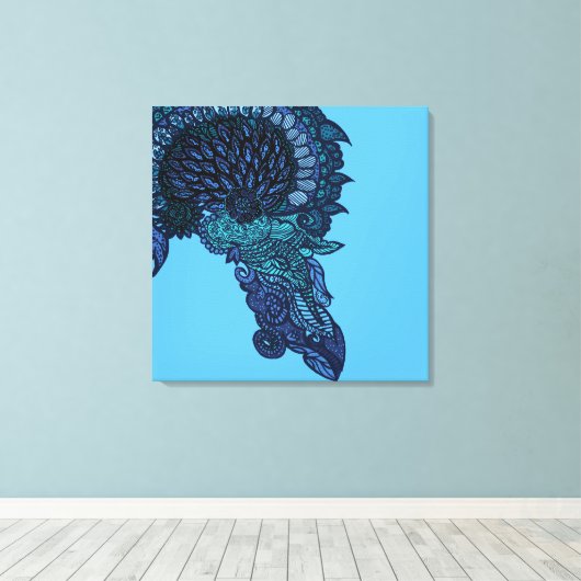 The beauty of nature in your home canvas afdruk (Insitu (Houten vloer))